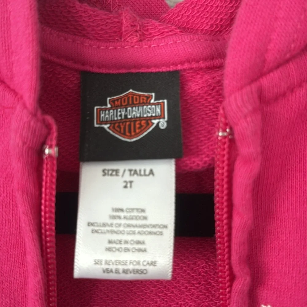 Harley-Davidson motorcycles hot pink baby girl 2t warmup outfit jacket pants
